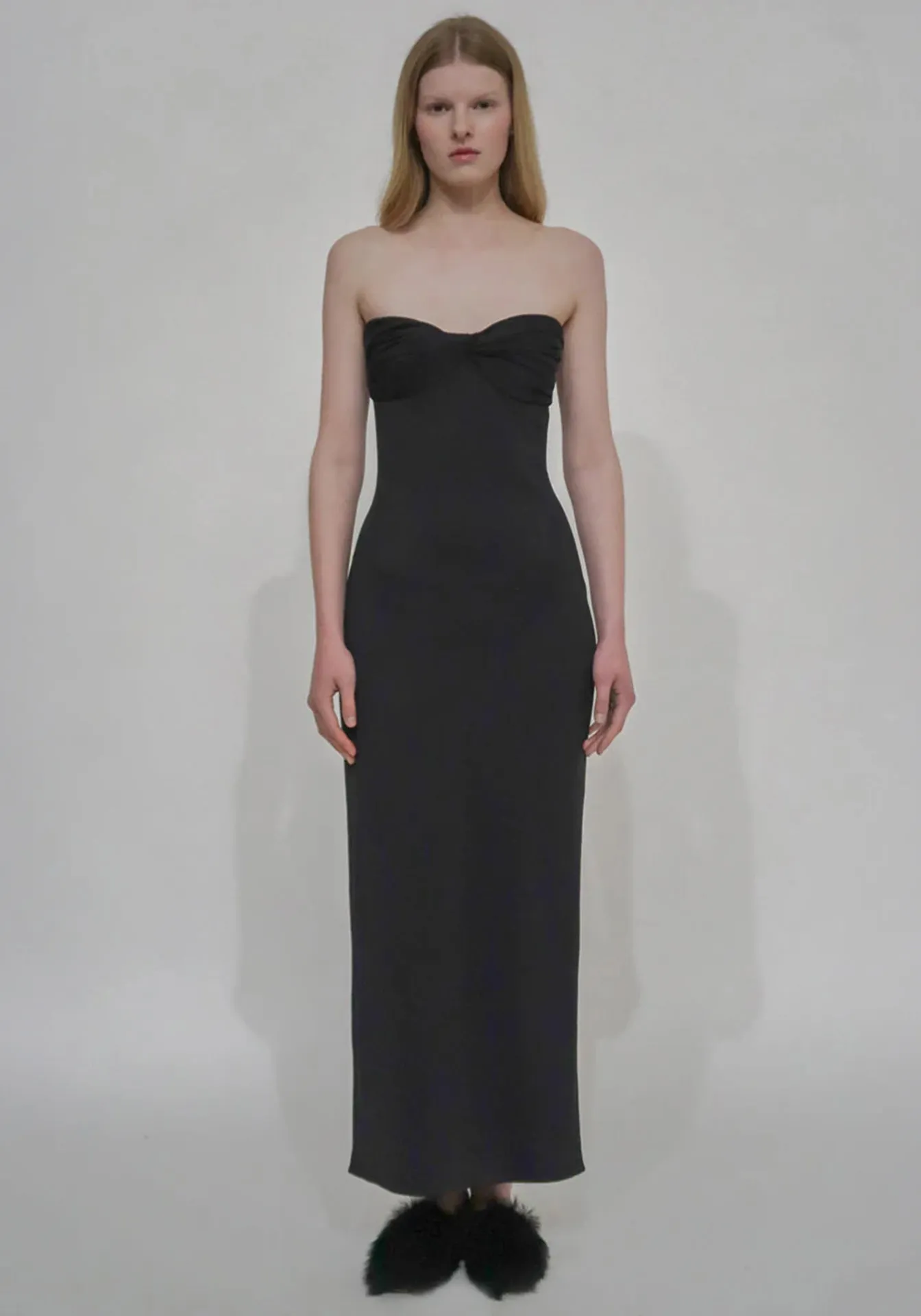 Twist Strapless Dress
